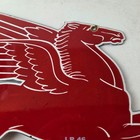 Vintage Mobil Sign - Pegasus Motor Oil Gasoline Pump Plate Porcelain Sign