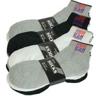 12 Pairs Mens Ankle Quarter Athletic Crew Work Usa Sports Socks Cotton Size 9-13