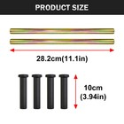 Two Front Lower A-arm Bushing   Shaft Kit Polaris Scrambler 500 97-12 2x4 4x4