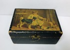Antique Clark   s Spool Cotton Advertising Box Chromolithograph Lid