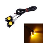 4x Universal Motorcycle Mini Led Turn Signals Indicator Amber Blinker Light Lamp