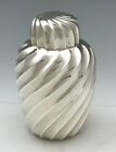Shiebler Sterling Swirl Tea Caddy C1880