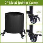 16  Plant Caddy W Wheels Lock Metal Rolling Stand Heavy Duty 200 Lb Capacity Pot