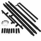 7 Guitar Holder Rack Folding Multiple Stand Black Multi-instrument Organizer