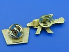 Salyut Pin Pair  89 Vtg Soviet Space Station Ussr Program Cccp