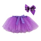 Girls Tutu Skirt Ballet Dancewear Dress Elastic Costume With Bowknot Hairpin Set
