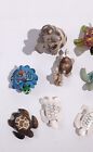 Vintage Mini Figures Turtle Reptile Lot Figurine Miniature Glass Resin Stone 