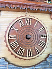 As Is  Black Forest Chalet Style Mechanical Cuckoo Clock  Pendulum  Roman Dial