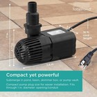 Totalpond 52321 10 Ft  2 000 Gph Waterfall Pump Black Quiet Operation Compact