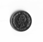 1986 Ecuador - 1 Sucre - 585 - Nickel Clad Steel - 6 6g