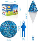 Army Parachute Toy For Kids Outdoor Toys  Tangle Free Figures Flying Toy For Kid