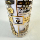 Vintage Mcm Las Vegas Barware Glass Gold 70s Gilbert Stone Mgm Grand Hotel