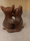 Vintage Mayan Calina Dancing Dogs Sculpture Pottery  