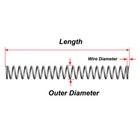 Length 300mm Compression Spring Pressure Springs Od 2-35mm Wire Dia 0 3mm-2 0mm