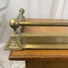 Antique Brass Fire Fender Ornate Fireplace Kerb Large Extendable 133 To 160cm