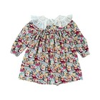 Vintage Rare Editions Party Dress Teddy Bear Cotton Lace Collar Union Made Sz 3t