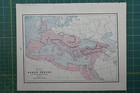 Roman Empire Ancient Italy Vintage Original 1895 Crams World Atlas Map Lot