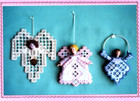 Hardanger Angels Of Faith Hope And Charity Pattern Hanky Panky Designs Hpd-49