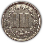1866 Three Cent Nickel Proof Pf Coin  23928
