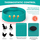 3 7l Heated Water Bowl For Dog   Cat  Outdoor Heated Dog Bowl  Large Waterproof