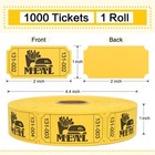 1000 Raffle Tickets Rolls  Meal Tickets Single Roll For Events  Leisure  Movi   