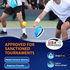 Pickleball Paddles Set Of 2  2025 Usapa Approved Pickleball Set  Graphite fib   