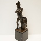French Style Statue Sculpture Napoleon Bronze Signed