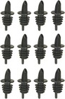 Tablecraft Free Flow Pourers  2 5 X 1 25 Inch  12 Count  Black
