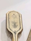 Vintage 1940 s Art Deco Bakelite Celluloid Pearlized Vanity Hair Brush   Comb 