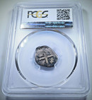 Pcgs 1735 Spanish Peru Silver 1 Reales Genuine 1700 s Pirate Treasure Cob Coin