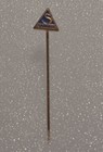 Sandoz Pharmaceutical Small Vintage Triangle Stick Pin Badge Lsd Albert Hofmann