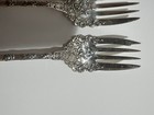 2 Durgin gorham Dauphin Sterling Salad Forks No Monogram Excellent 