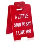  Valentines Gifts For Her Him - Romantic I Love You Sign Funny Table Desk Red