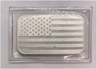 1 Troy Oz 999 Silver Bar American Flag We Stand For The Flag Highland Mint Seal