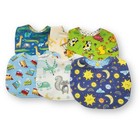 Infant Boy s Double-sided Flannel Bibs Snap Closure Baby Shower Gift Essential