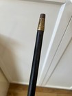 Sterling Silver  Vintage Walking Stick Handle Horn Cane May  19  1925 