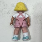 1993 Fisher Price Loving Family Dollhouse Blond Girl Doll Pink Overalls Sister