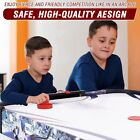 56  Air-powered Hockey Table 12v Sport Game Pushers Pucks Led Scoreboard Black