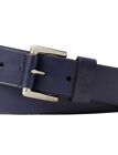 Polo Ralph Lauren Signature Pony Men s Leather Belt 1 5  W Newport Navy Us 34 85