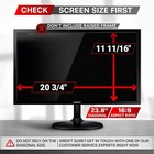 Computer Privacy Screen Filter Widescreen Monitor Protector Film 23 8  Vintez