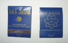 Two Vintage Sf Police Credit Union Match Books San Francisco California