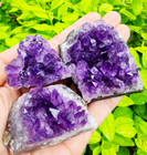 Raw Amethyst Quartz Geode Druzy Cluster Healing Crystal  Specimen