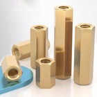 M3 M4 Brass Hex Standoff Hexagon Pillar Spacer Screw Nut Hollow Thread Pillar