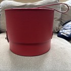 Vintage 1960 s Everbest Hollywood Women   s Ladies Luxury Hat Box Red Textured 10   