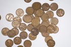 1929-p Lincoln Wheat Penny Solid Date Roll 50 Coins Very Fine Vf