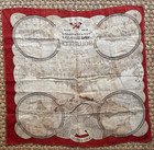 Antique 1876 Philadelphia Centennial Exhibition Fair Cloth Textile Bandana