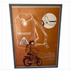 Vintage Double-sided Advertising Poster Fiorucci Ciao Piaggio 1978