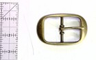 Vtg  Brass Belt Buckle Rectangular Solid Metal Collectible