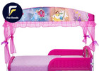 Princess Plastic Toddler Canopy Bed  Pink