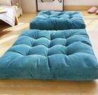 Square Thicken Floor Cushion cotton Linen Thick Meditation Pillow  21x21